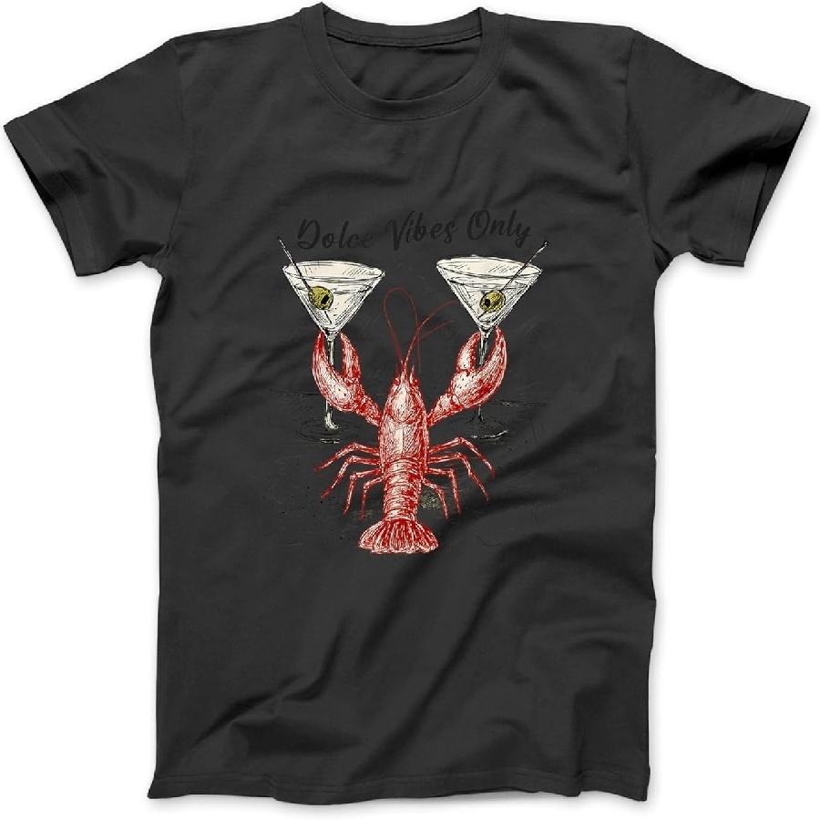 Dolce Vibes Only Italian Summer Martini Red Lobster T-Shirt, Sweatshirt, Hoodie for Men Women Kids Made in Canada