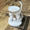 Whimsical 3D Printed Black Cat Family Storage Tray - Set of 3 Cats for Jewelry & Keys