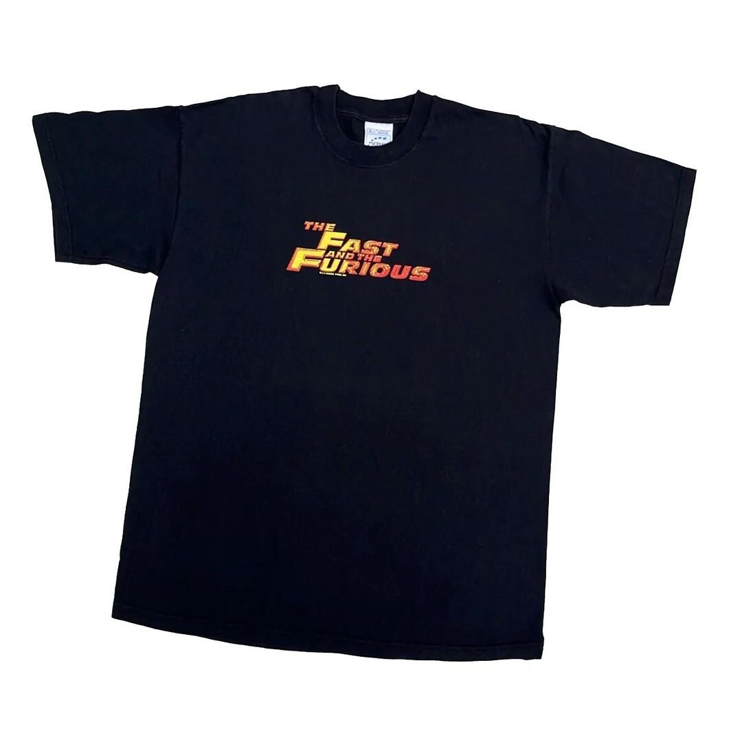 The Fast And The Furious 2001 Y2k Vintage Movie Promo Graphic Universal Unisex T-Shirt L