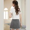 French Elegant Lace Trim V-Neck Short Sleeve Women's T-Shirt