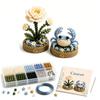 12 Zodiac Signs Bead Craft Kit DIY Beaded Garden Kit 3D Beaded Astrology
