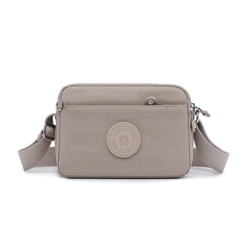 Middle Mother Oblique Span Bag Summer Simple Fashion Lightweight Multi-layer Nylon Bag Casual Personalized Shoulder Bag