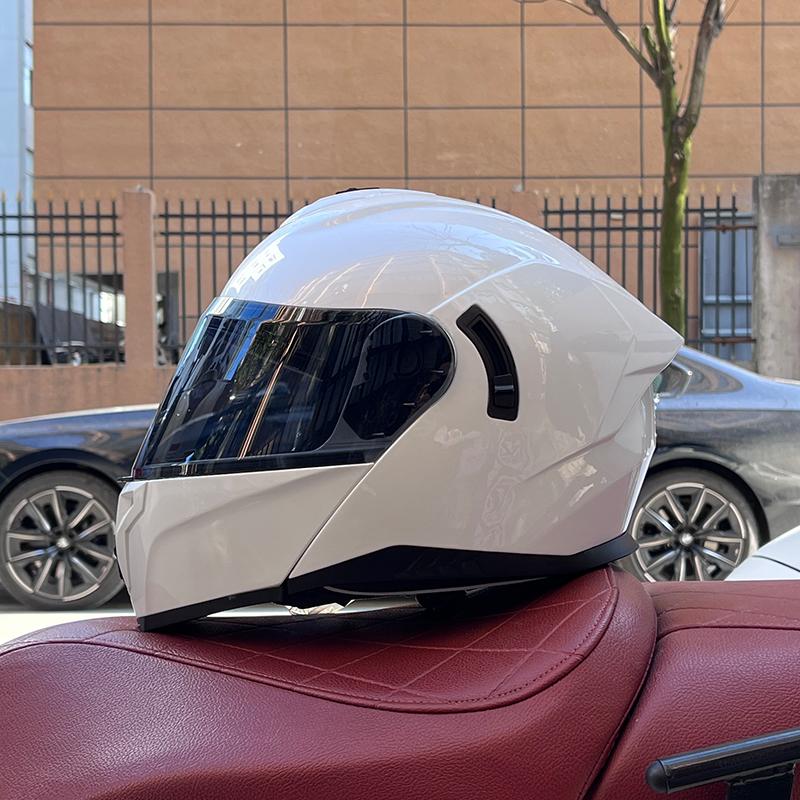 2025 Orz motorcycle helmet, men's and women's reversible helmet, motorcycle half full helmet, cool street bike all year round