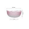 Transparent Tempered Galss Bowl Set Tableware Gradient Color Fruit Salad Dessert Bowl Home Living Room Breakfast Bowl