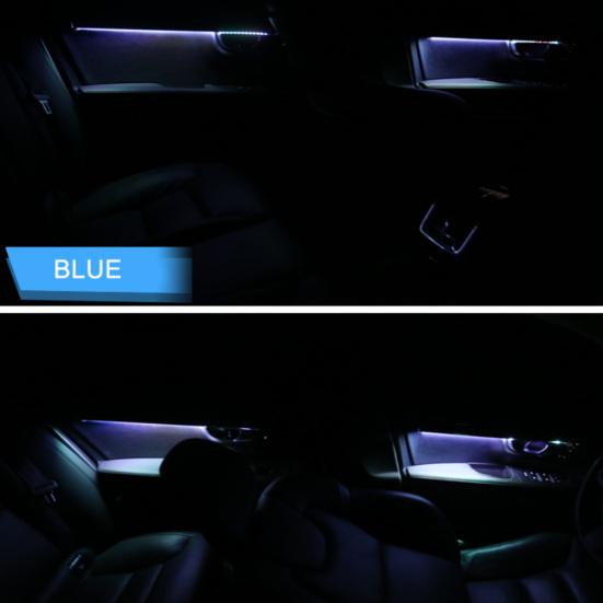 Mini USB LED Bil Hjemmekino Auto Interiørlys Neon Atmosfære Ambient Lampe