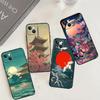 Japanese Style Art Japan Case For Xiaomi 15 14 Ultra 13T 14T 15T 17 Pro Max POCO F8 Ultra F5 F6 F7 X5 X6 X7 Pro Cover
