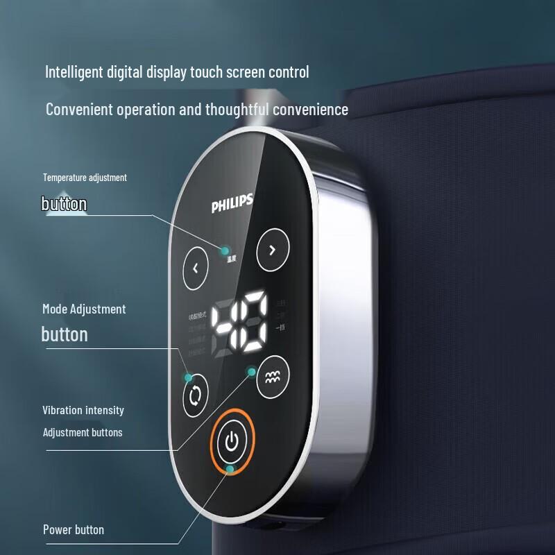 Philips Portable Lumbar Massager Belt with Heat and Vibration CN Plug (adapter Included)