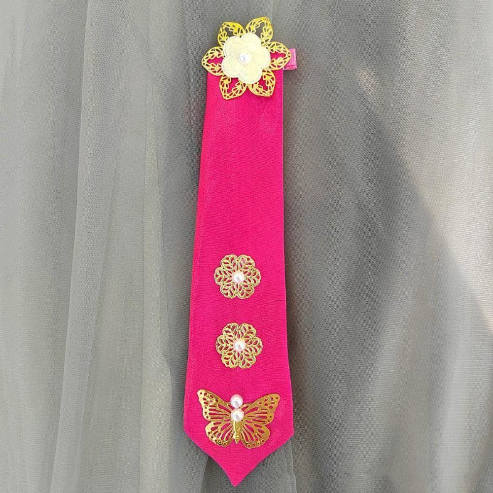 Flower Korean Hanbok Hairband Butterfly Stage Dance Costume Fashion Korean Headband  Ladies