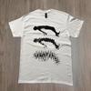 Levitating white graphic tee
