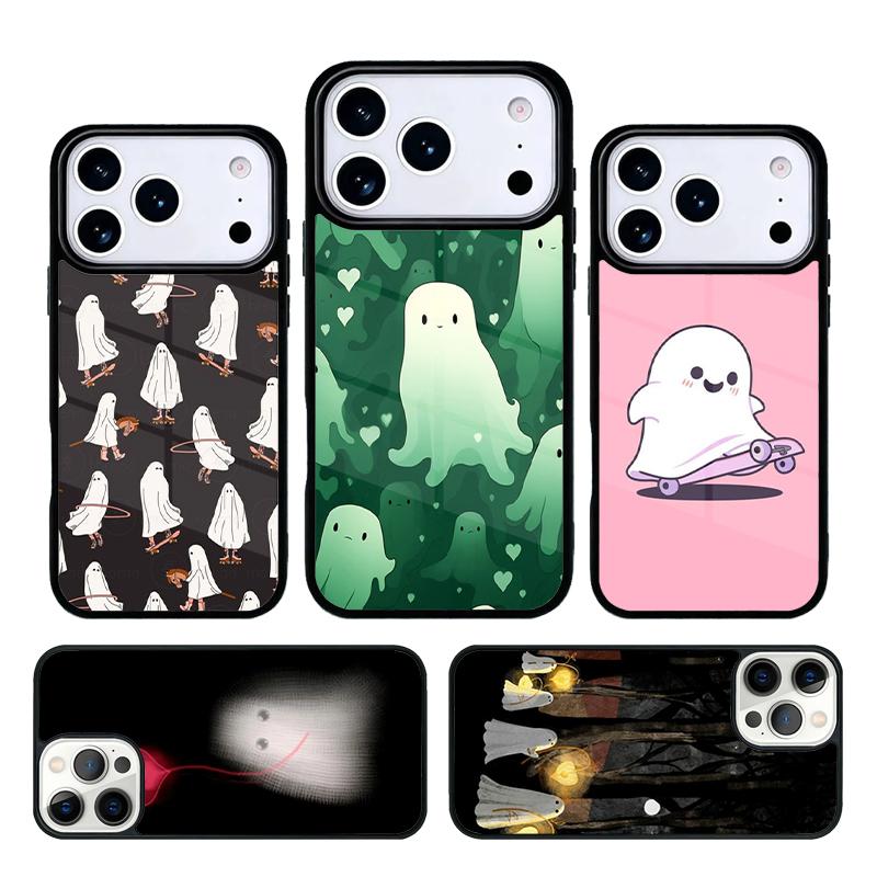 There's A Ghost Phone Case For iPhone 17 AIR 16 Pro Max 15 14 Pro 11 12 13 Shockproof Silicone Cover