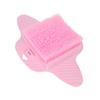 Foot Brush with Suction Cup Wall Mounted Foot Scrubber Sole Cleaning Massage Exfoliation Brush Pink