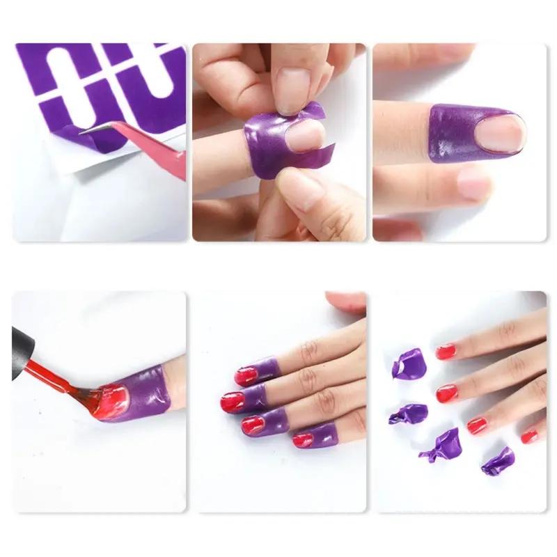 Nail Art Anti-overflow Stickers U-shaped Nail Polish Protector To Prevent Nail Polish Overflow Nail U-shaped Stickers Anti-overflow Stickers
