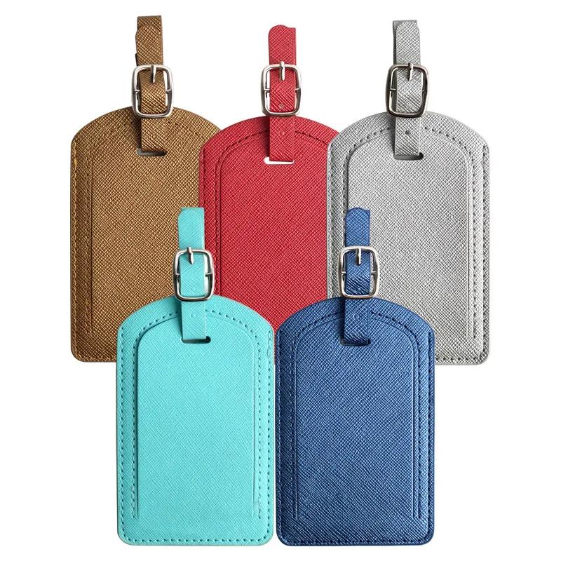 Leather Luggage Tag Baggage Boarding Bag Tag Suitcase Tag Luggage Bag Tags Name ID Address Label Luggage Tags Travel Accessories