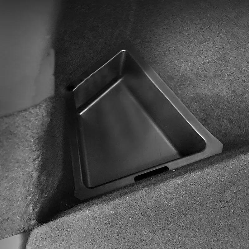 Rear Trunk Side Storage Pad Box Organize Bags Pockets Gap Filler For Tesla Model Y Car Styling Accessories