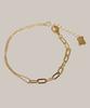 Jnui Dual Chain Bracelet 14K Gold Plated