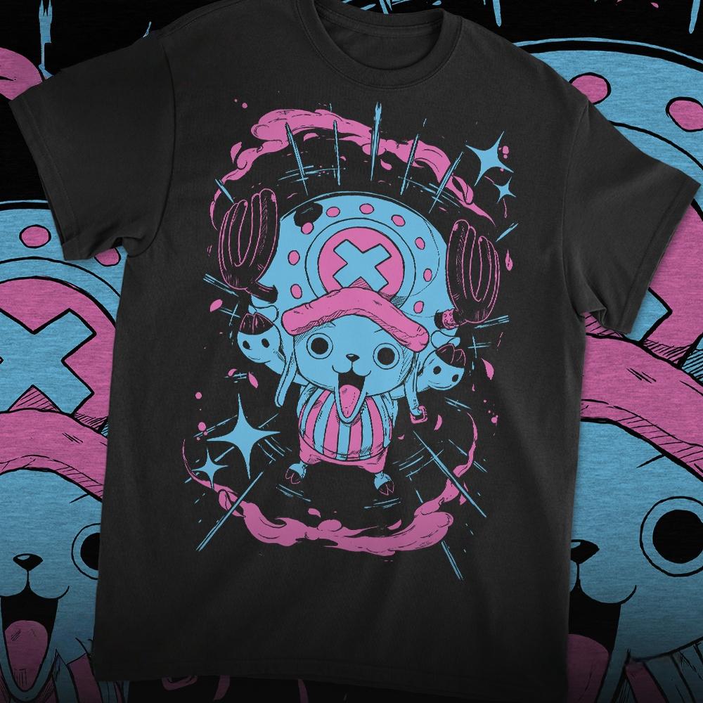 

anime One Piece Chopper Graphic TShirt 100Cotton Oversized Shirt unisex Unisex Short Y2k Selling Popular Fashion Sleeve ONeck 4XL