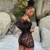 Beach Dress Sexy Lingerie Dress Backless Uniform Short Skirt Passion Temptation Nightdress Bag Hip Beachwear Nightclub Clothing