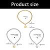 Polished Five Point Star Necklace Dainty Clavicle Design Allergy Resistant Stainless Steel Collarbone Chain Jewelry