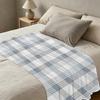 Soft Fuzzy Flannel Blanket: High-density Plaid Throw, Plush Warm & Cozy, Ideal for Bedroom, Living Room, Sofa, Christmas & Halloween Home Use