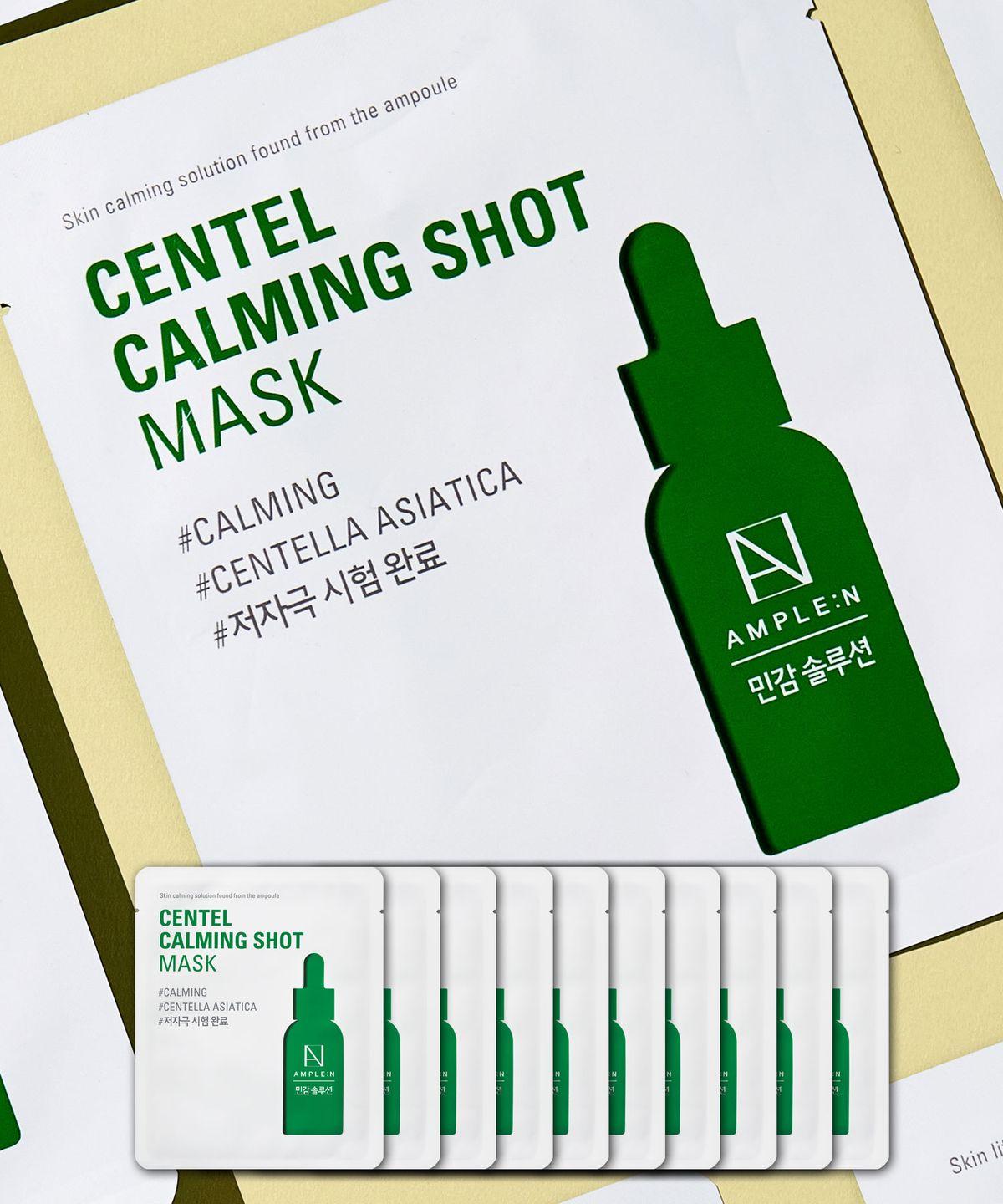 Centel Calming Shot Soothing Mask Pack 10 Sheets + 1 Sheet