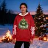 Women's Casual Fashion Plus Velvet Thickened Christmas Print Hooded Sweatshirt