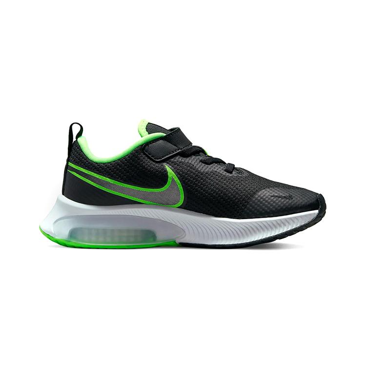 Nike Air Zoom Arcadia Low Top Kids Lifestyle Shoes Black Green Children Aged 3 7 Years Old CK0714-020
