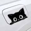 Car Stickers Block Scratches Stealing Glances At Black Cat Waterproof Decal Scratch Masking Car Motorcycles Electric Car Sticker