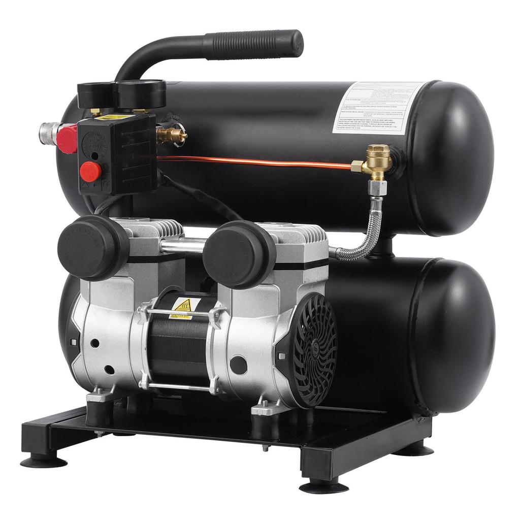 VEVOR Air Compressor, 4.6 Gallon Steel Tank, 1HP 2.0 CFM@90 PSI Oil Free Air Compressor & Max. 120PSI Pressure