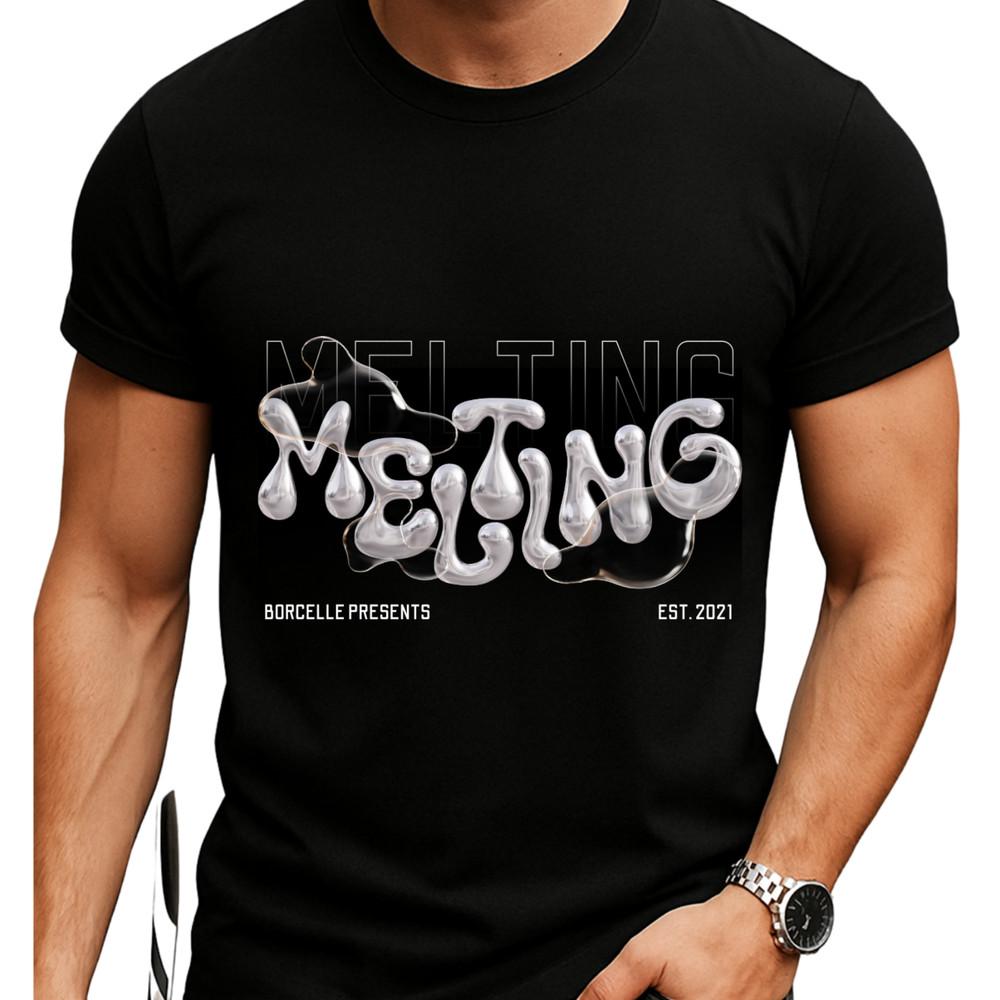 Melting Graphic Tee - Streetwear T Sshirt