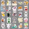 50 Animal Quotes Graffiti Stickers Personality Cartoon English Phrases Decorative Mobile Phone Case Suitcase Stickers