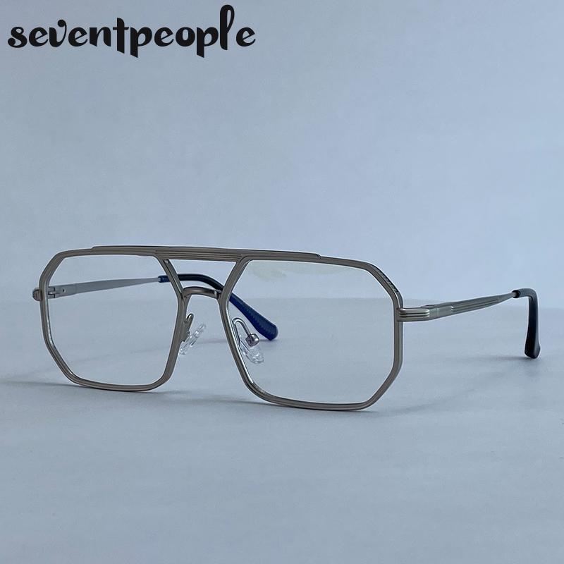 Steampunk Metal Square Sunglasses Men  Luxury Brand Vintage Double Beam Driving Sunglass Trendy Punk Shades For Male UV400