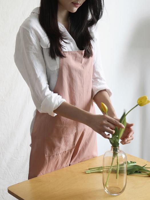BELLELIFE Basic Apron 6 colors 01.khaki