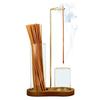 Figure-8 Glass Cup Incense Holder: Anti-Ash Meditation & Yoga Decor