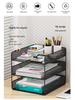 Multilayer Desktop File Organizer and Storage Set