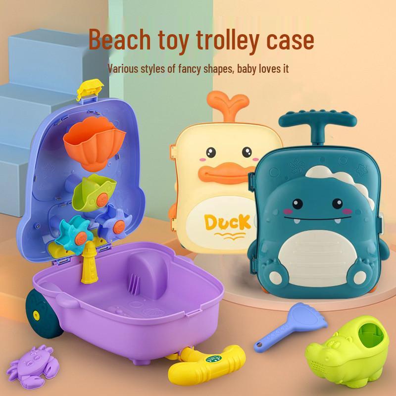 

Kids Beach and Bath Toy Set: Play Sand Tools, Shovel, Kettle, and Molds