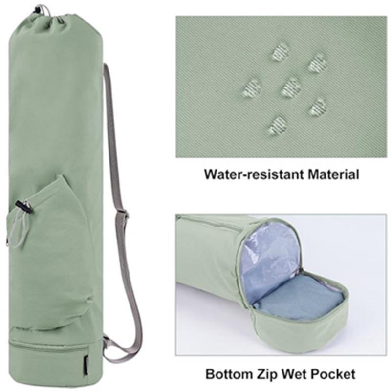 1pcs Yoga Mat Storage Bag with Water Bottle Pocket Multi-Functial Outdoor Sports Fitness Yoga Mat Carry Bag