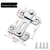 Modern Black Stainless Steel Door Buckle Latch for Pet Cage or Barn Sliding Doors