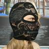 Lace Full Face Mask Adjustable Zipper Mouth Mask