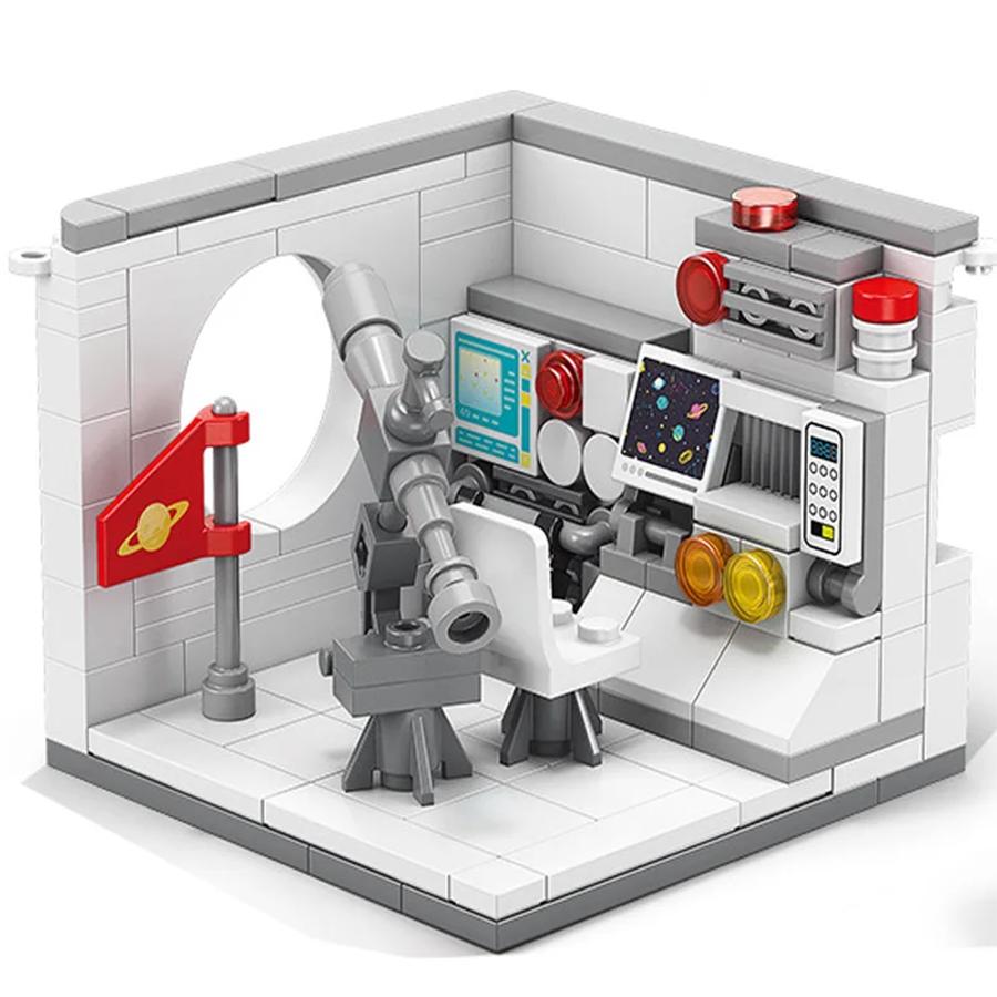 1 st Mini Gatuvy Syn Drömhus Racerbil Läkare Målare Musiker Forskare Konditor Kameraman Astronaut Byggklossar