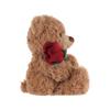 Apricot Lamb Rose Brown Flower Bear Plush Toy for Soft and Cute Fluffy Rose Brown Flower Bear for Girls and 20cm Children, Boys,