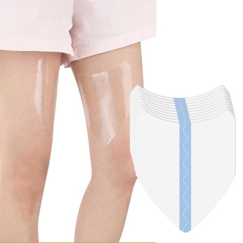 Inner Thigh Friction Pads, Anti-Chaff Tape for Thighs, Transparent, Invisible, Sweat-Reducing, Chafing-Preventing, Multi-Purpose & Flexible, Unisex, 1