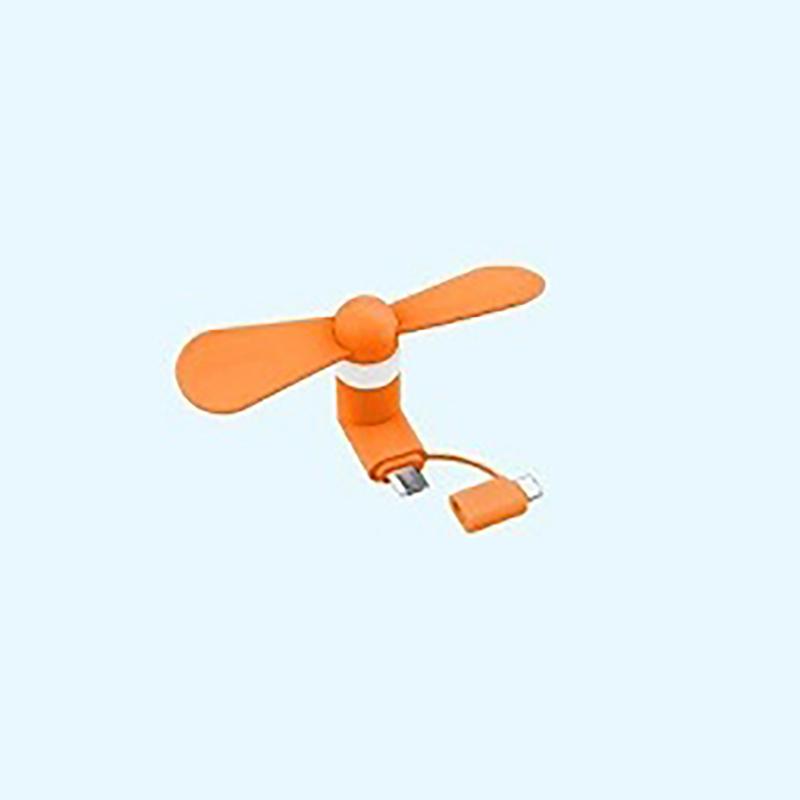 Mini Phone Cooling Fan Plug & Play Universal 3 Ports Small Fan for Summer Outdoor Walk Shopping Daily Use