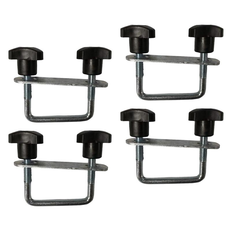 Kit di morsetti a U multiuso per box da tetto per portapacchi per auto 4x4 Raccordi metallici regolabili per il montaggio di box da tetto e bagagli