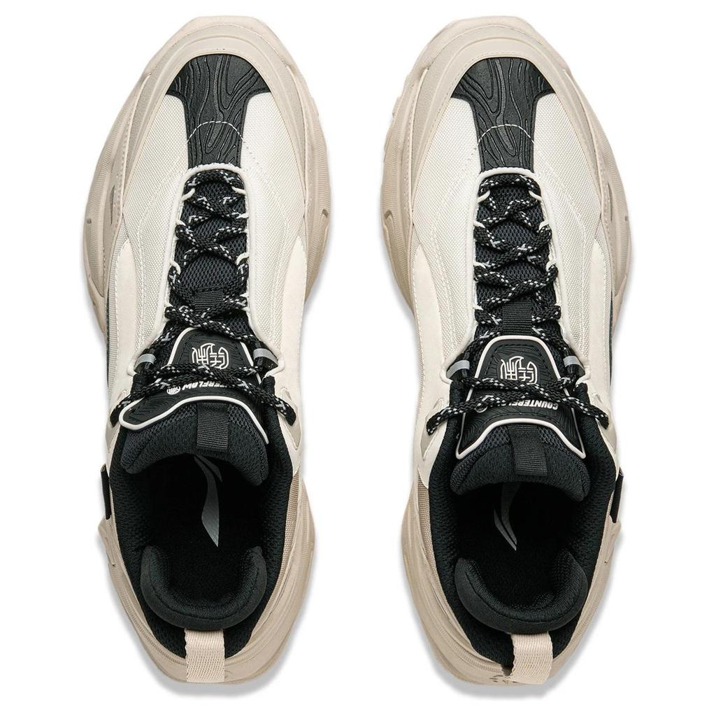 Li Ning CF Suo Qian Xing Ce 3 Comfortable Trendy Slip Resistant Durable Low Top Lifestyle Casual Shoes Men Casual Shoes Light-Gray AHCU037-1