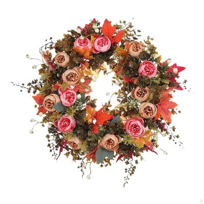 Ghirlanda Artificiale Autunnale Foglie d'Acero per Decorazione Matrimonio