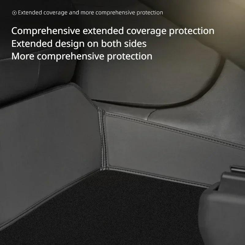 For Tesla Model Y Juniper Model 3 Highland Rear Seat Lower Anti-kick Pad Protective Mat Electric Vehicle Protective Accessories