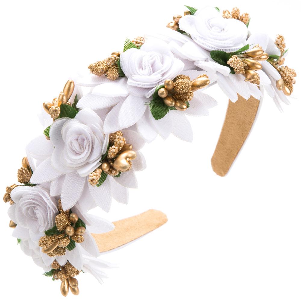 

New Style Realistic Flower Hairpin Headband with An Ethereal Charm. Unique and Sweet Flower Hair Accessory. белый