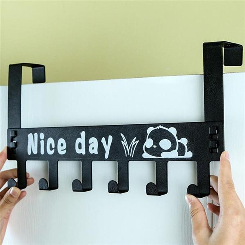 Good Day Hanger Door Hook (Black) / Door Hanger