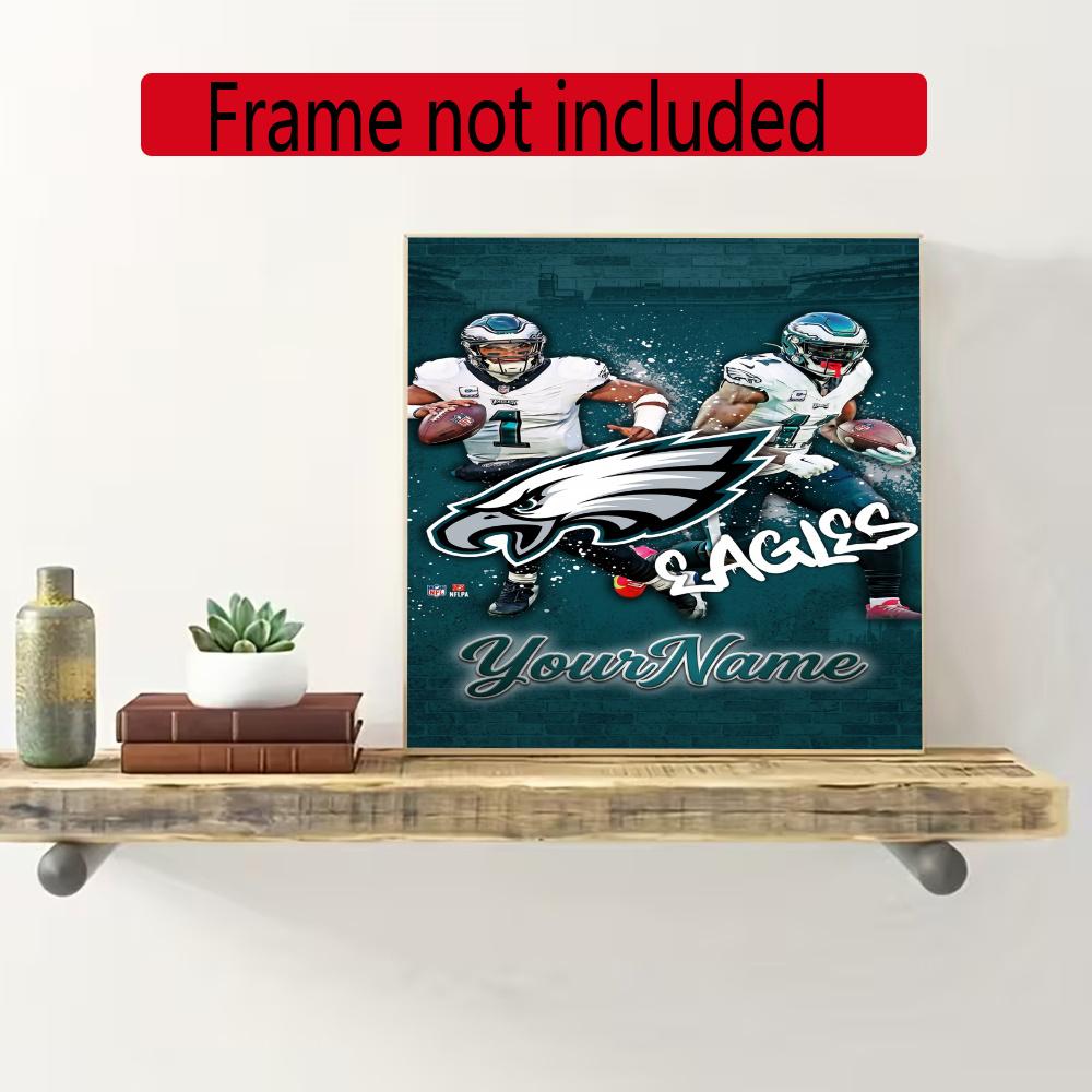 Philadelphia Eagles Personalized Name Diamond Paintings Mosaic Wall Round Diamond Art Painting Kits Embroidery Crystal Accessories Frameless