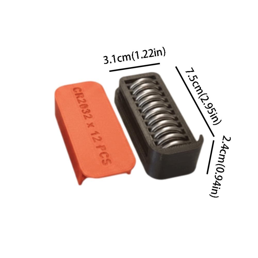 

Shockproof Design Button Battery Organizer Portable Battery Organizer Box Home Storage 2PCS